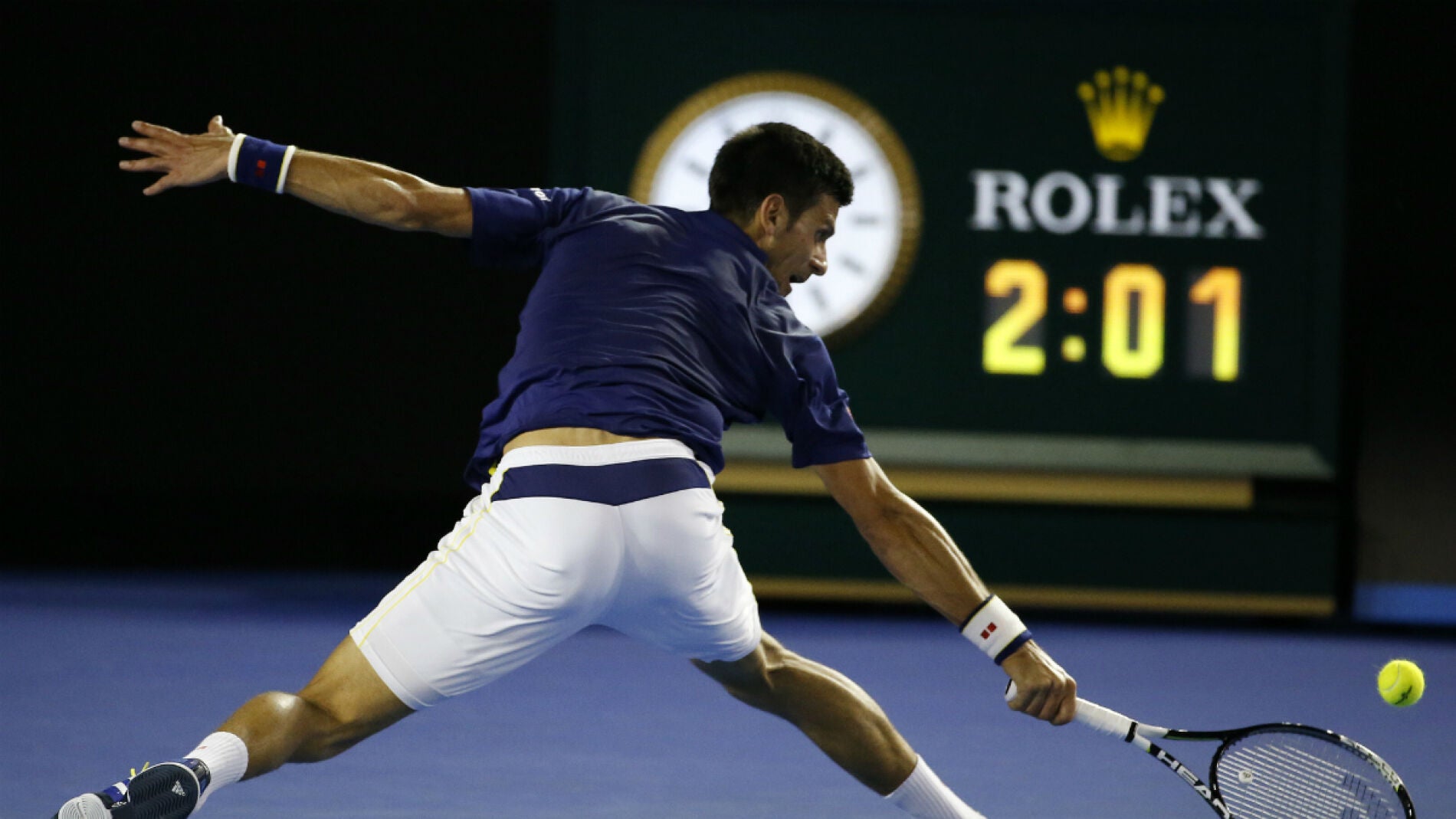 Novak Djokovic, durante el partido con Nishikori