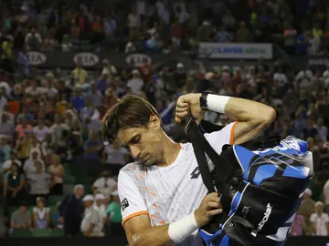 David Ferrer abandona la pista Rod Laver tras perder contra Murray David Ferrer abandona la pista Rod Laver tras perder contra Murray