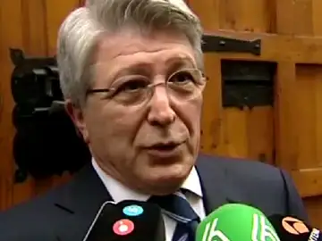 Enrique Cerezo comparece ante los medios de comunicación Enrique Cerezo comparece ante los medios de comunicación