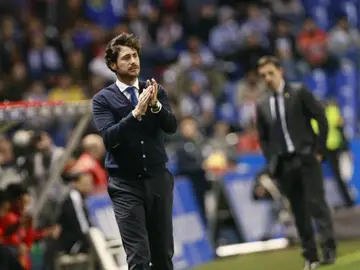 Víctor Sánchez del Amo, durante un partido con el Deportivo de la Coruña Víctor Sánchez del Amo, durante un partido con el Deportivo de la Coruña