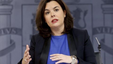 Soraya S&aacute;enz de Santamar&iacute;a tras el Consejo de Ministros
