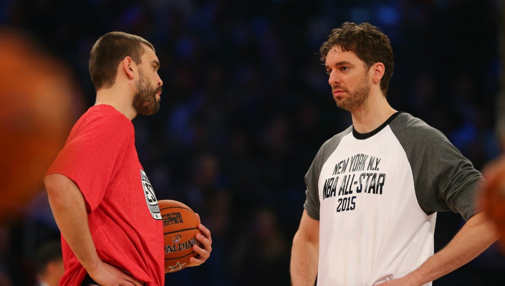Marc y Pau Gasol, en el All Star 2015