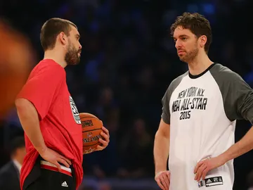 Marc y Pau Gasol, en el All Star 2015 Marc y Pau Gasol, en el All Star 2015