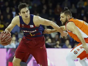 Satoransky maneja la bola Satoransky maneja la bola