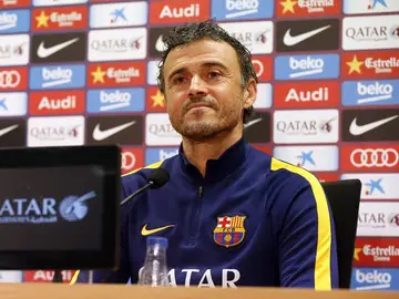 Luis Enrique en rueda de prensa Luis Enrique en rueda de prensa