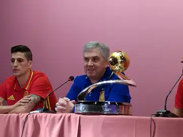 José Venancio, durante la rueda de prensa José Venancio, durante la rueda de prensa