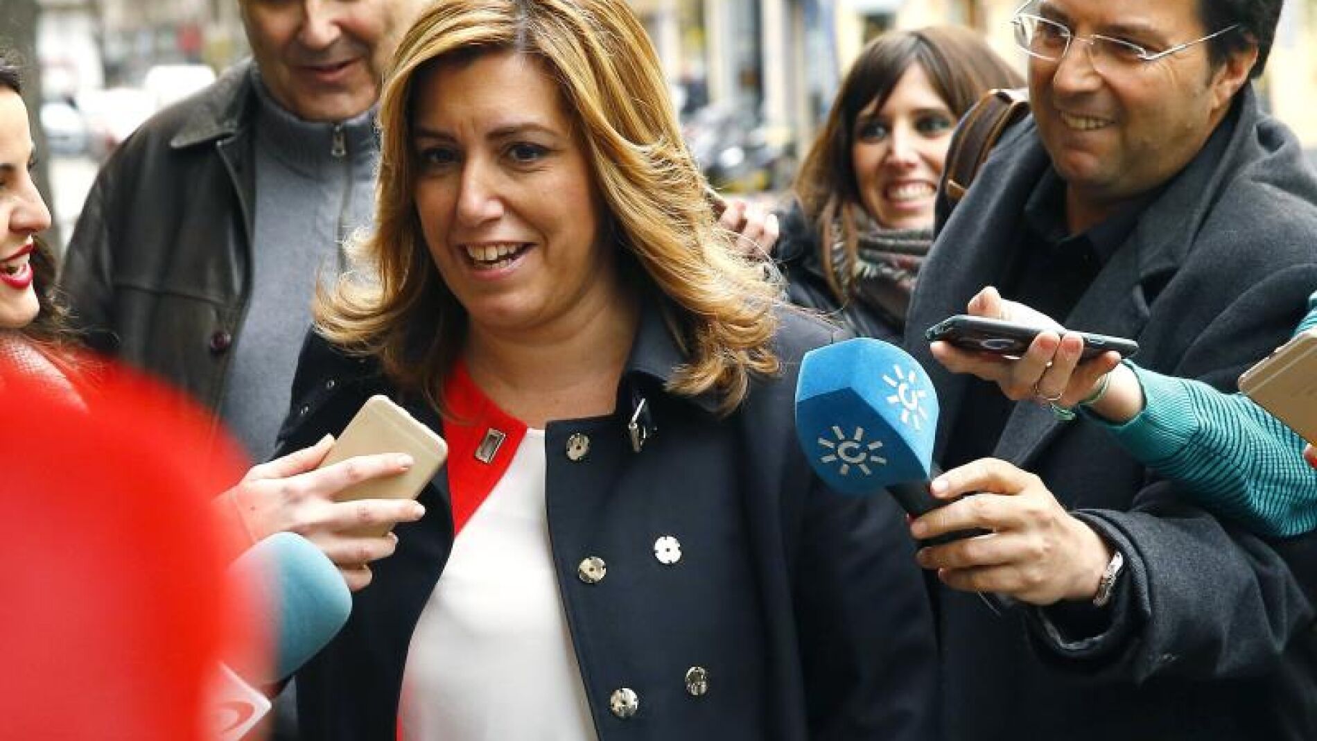 Susana D&iacute;az a su llegada al Comit&eacute; Federal
