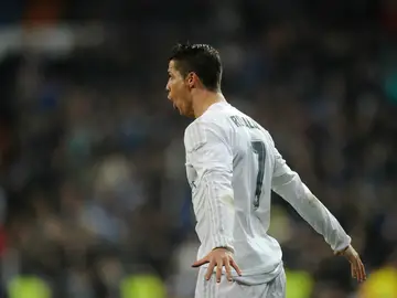 Cristiano celebra un gol Cristiano celebra un gol