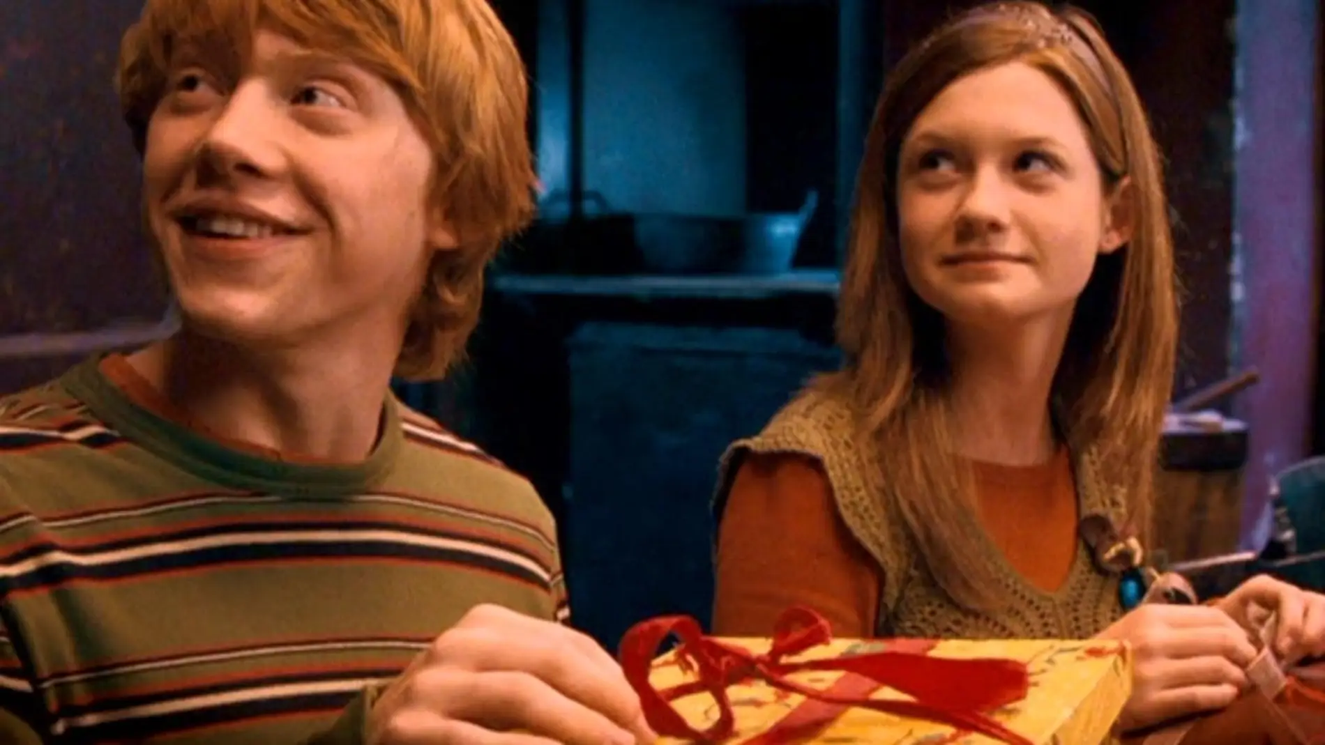 Ron Weasley y Ginny Weasley