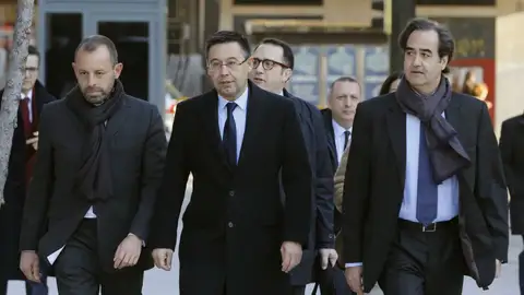 Rosell y Bartomeu camino de la Audiencia Nacional Rosell y Bartomeu camino de la Audiencia Nacional