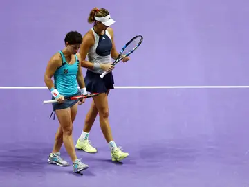 Carla Suárez y Garbiñe Muguruza Carla Suárez y Garbiñe Muguruza