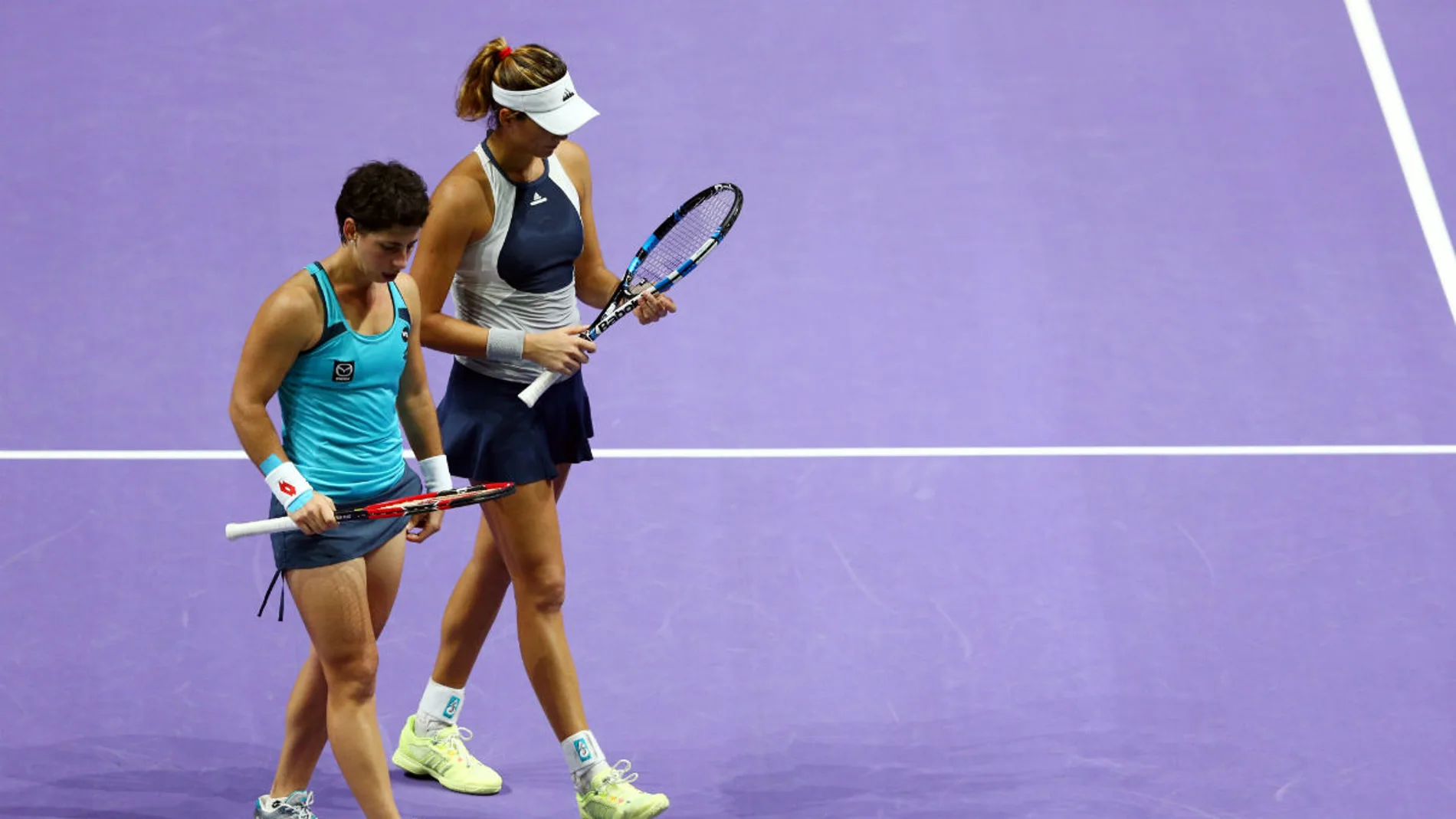 Carla Suárez y Garbiñe Muguruza Carla Suárez y Garbiñe Muguruza
