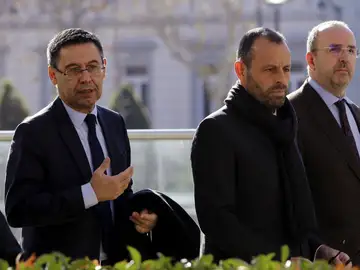Bartomeu y Rosell llegan a la Audiencia Nacional Bartomeu y Rosell llegan a la Audiencia Nacional