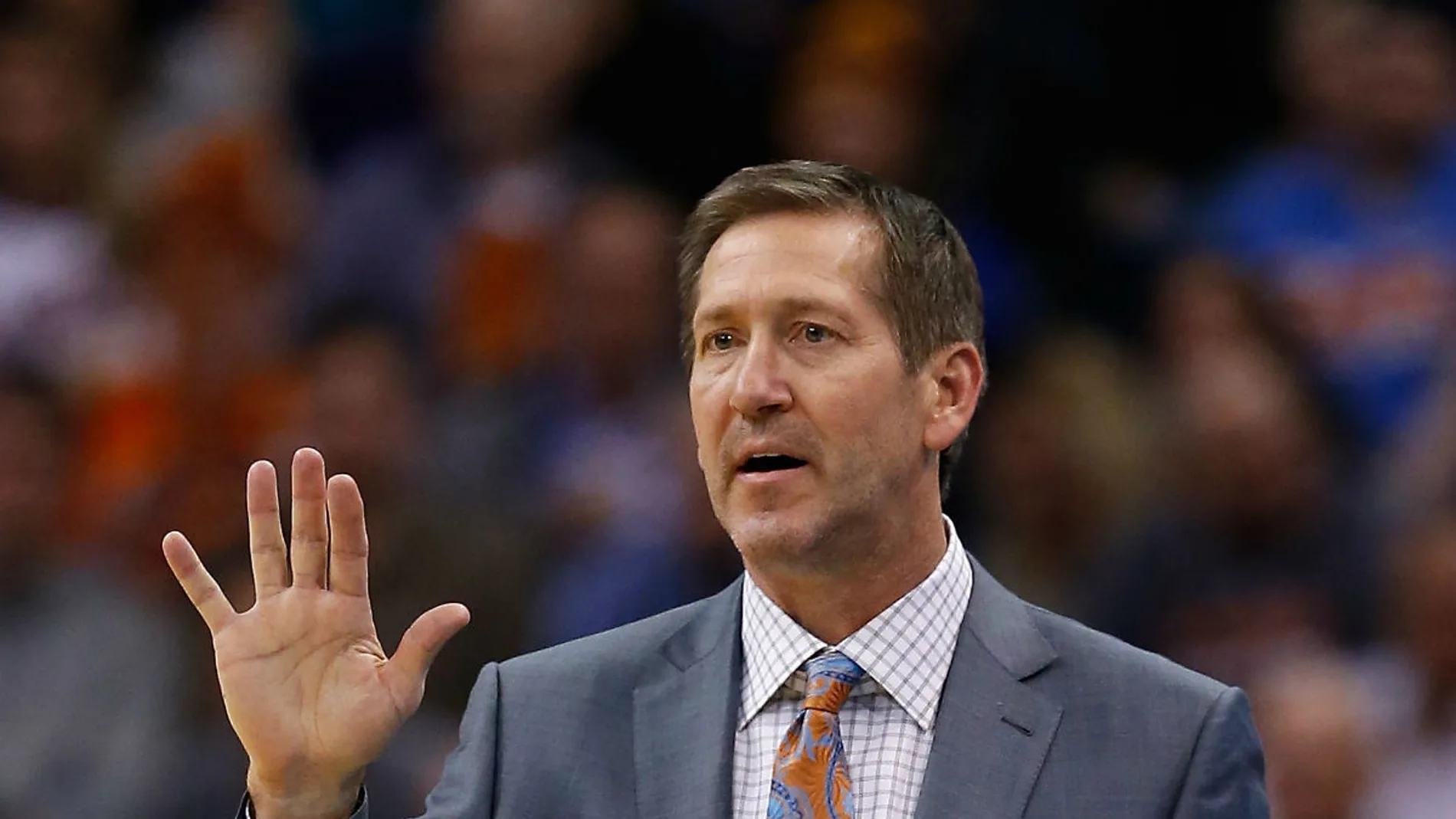 Jeff Hornacek en un partido con los Phoenix Suns Jeff Hornacek en un partido con los Phoenix Suns