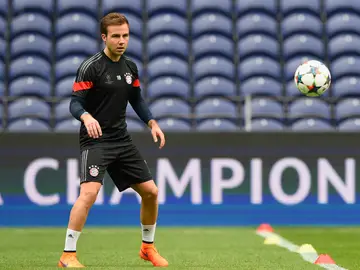 Mario Götze entrenando con el Bayern Mario Götze entrenando con el Bayern