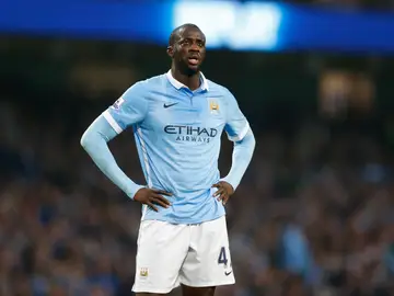 Touré Yaya durante un partido con el Manchester City Touré Yaya durante un partido con el Manchester City