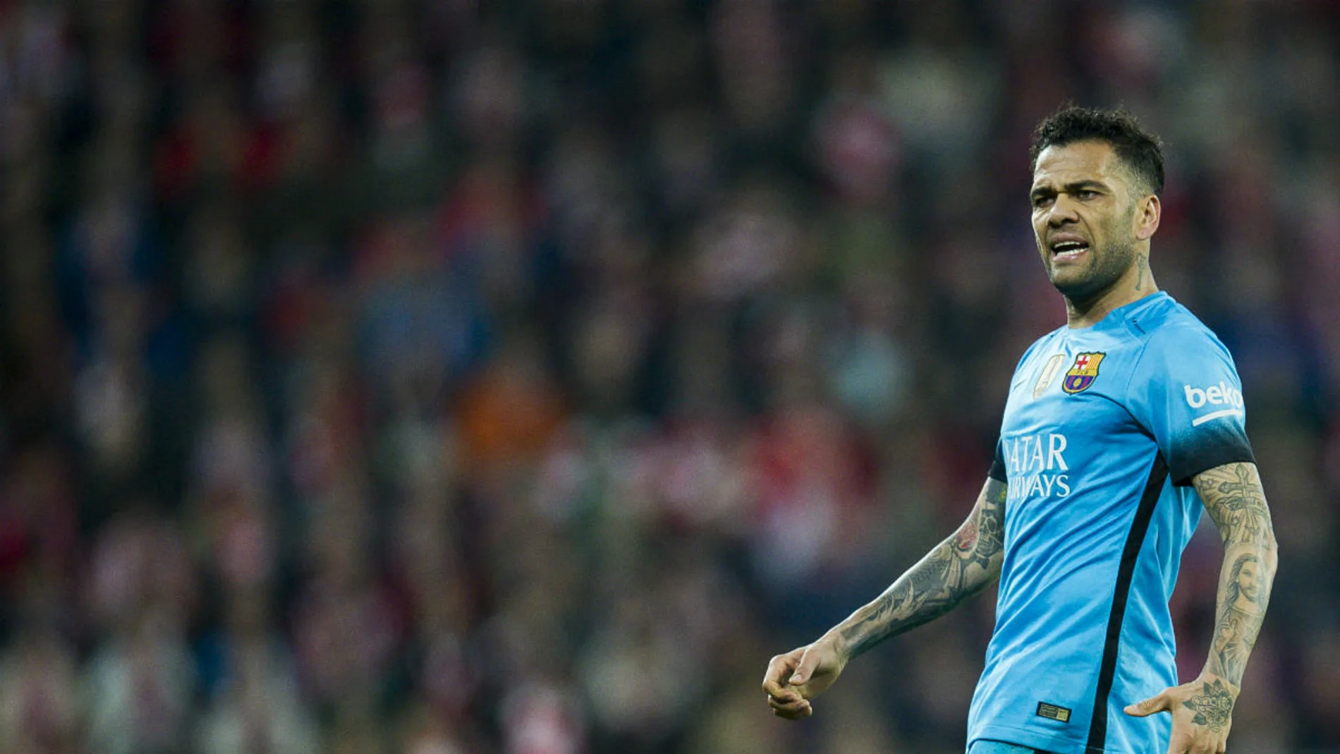 Dani Alves, en un partido del Barcelona Dani Alves, en un partido del Barcelona