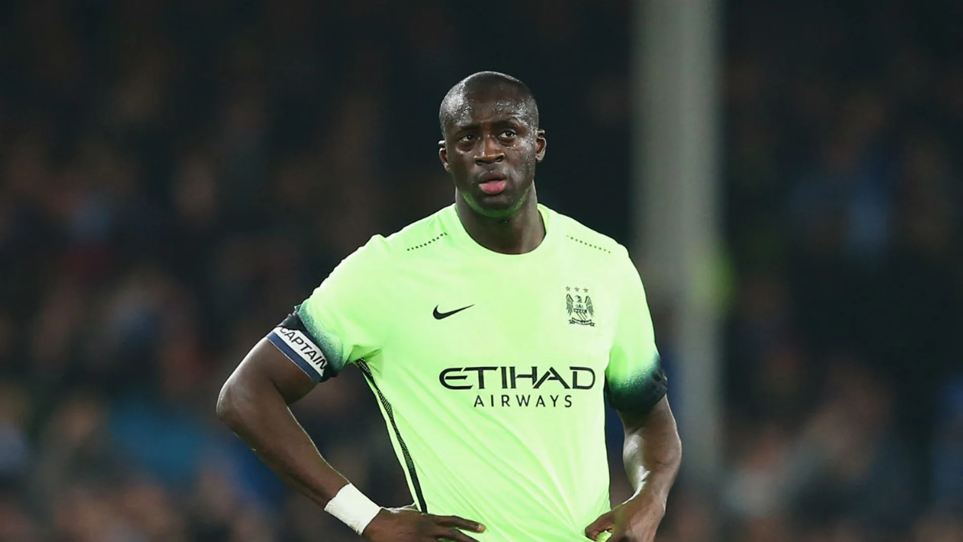 Yaya Touré, en un partido del Manchester City Yaya Touré, en un partido del Manchester City