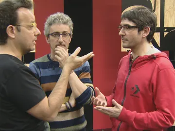 Àngel Làcer, David Fernández y Juanra Bonet Àngel Làcer, David Fernández y Juanra Bonet