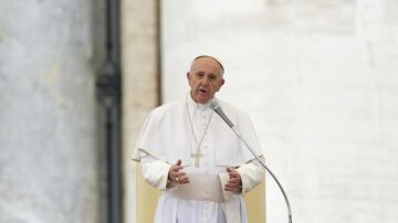 El papa Francisco durante una audiencia general en el Vaticano