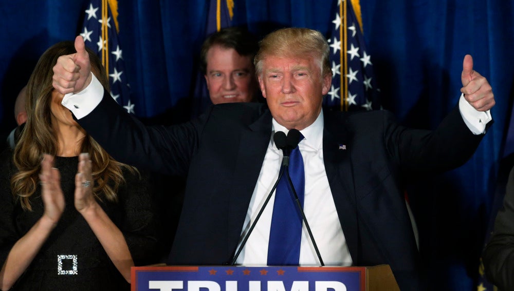 Donald Trump, tras su victoria en New Hampshire