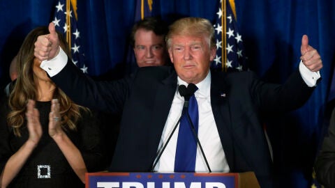 Donald Trump, tras su victoria en New Hampshire