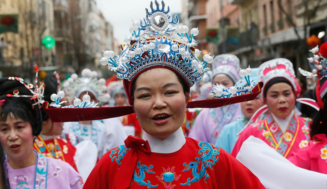 Celebraci&oacute;n en las calles de Madrid