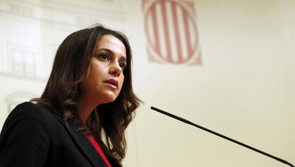 La presidenta y portavoz de Ciudadanos en el Parlamento de Cataluña, Inés Arrimadas