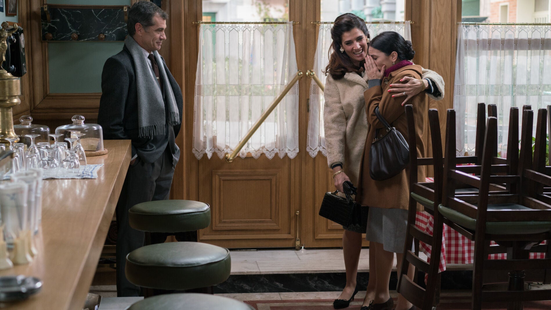 Eugenio, Adela y Manolita