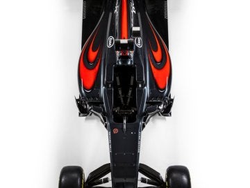 El McLaren MP4-31, visto desde arriba