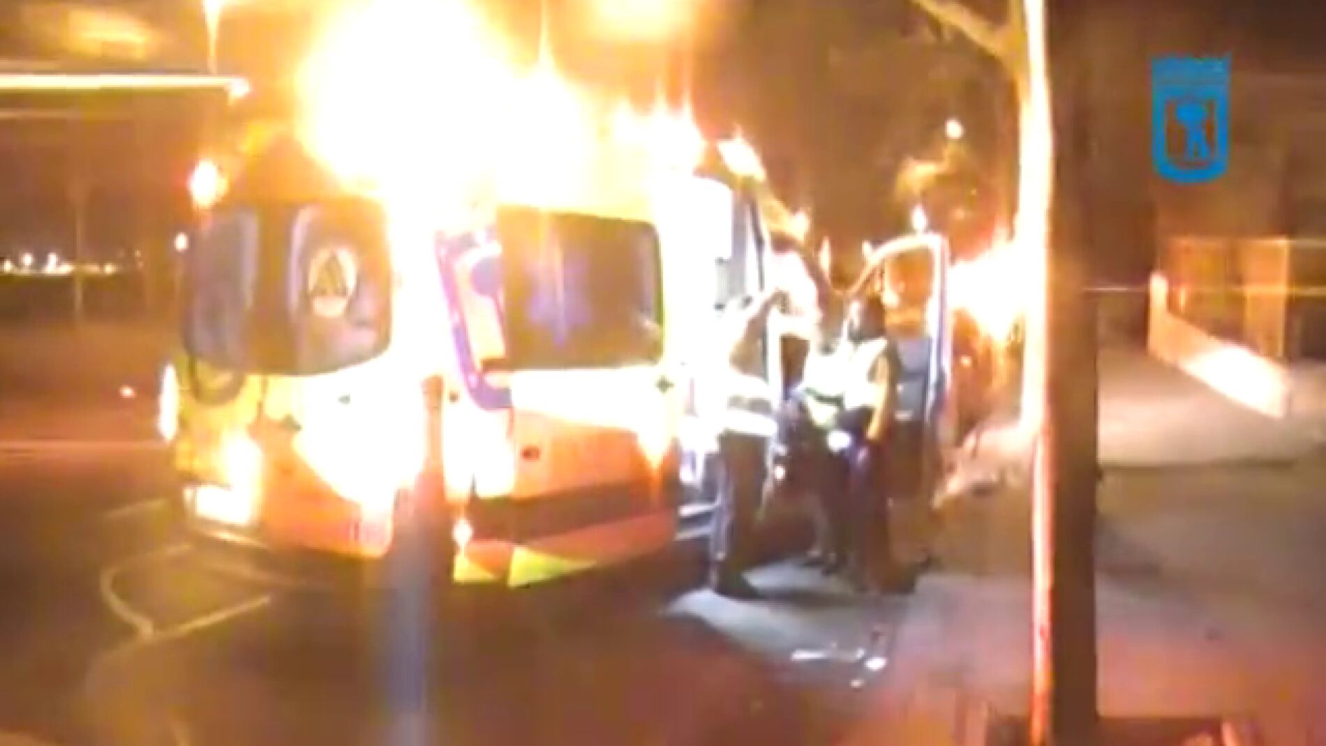 Imagen de efectivos del SAMUR