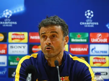 Luis Enrique en rueda de prensa Luis Enrique en rueda de prensa