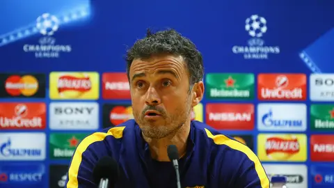 Luis Enrique en rueda de prensa Luis Enrique en rueda de prensa