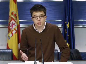 Íñigo Errejón durante su comparecencia Íñigo Errejón durante su comparecencia