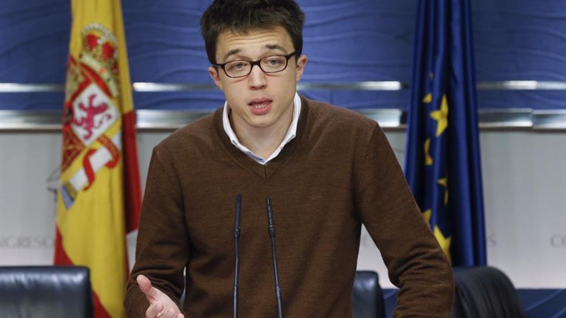 &Iacute;&ntilde;igo Errej&oacute;n durante su comparecencia