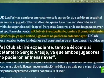 Comunicado de Las Palmas sobre la pelea nocturna Comunicado de Las Palmas sobre la pelea nocturna
