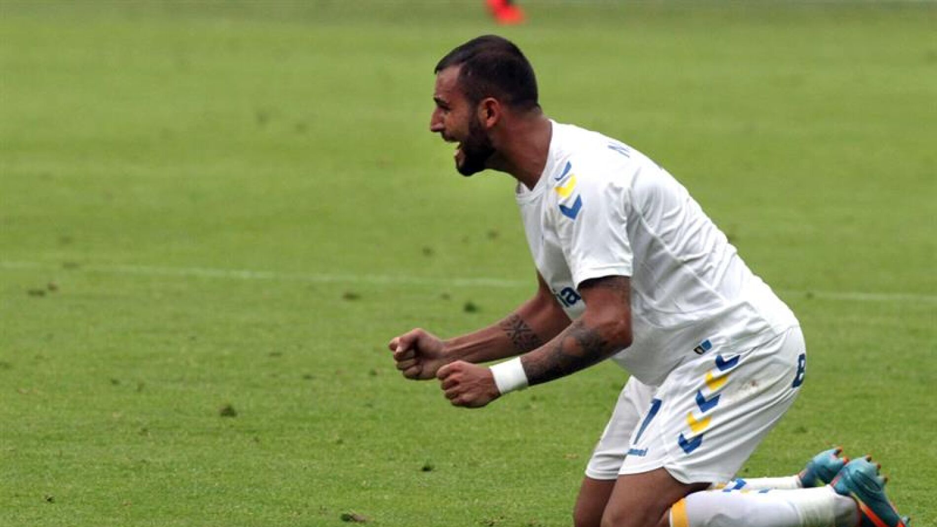 Nauzet Alem&aacute;n, durante un partido con Las Palmas