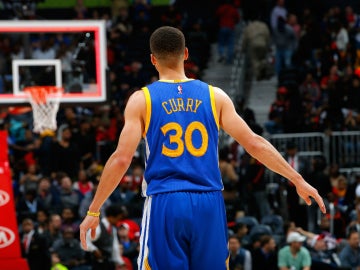 Curry, con los Golden State Warriros