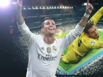Cristiano y Oblack durante una comparativa Cristiano y Oblack durante una comparativa