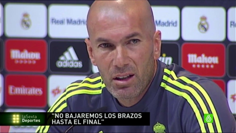 Frame 25.043237 de: Zidane: "Nuestra temporada no se acaba con el derbi"