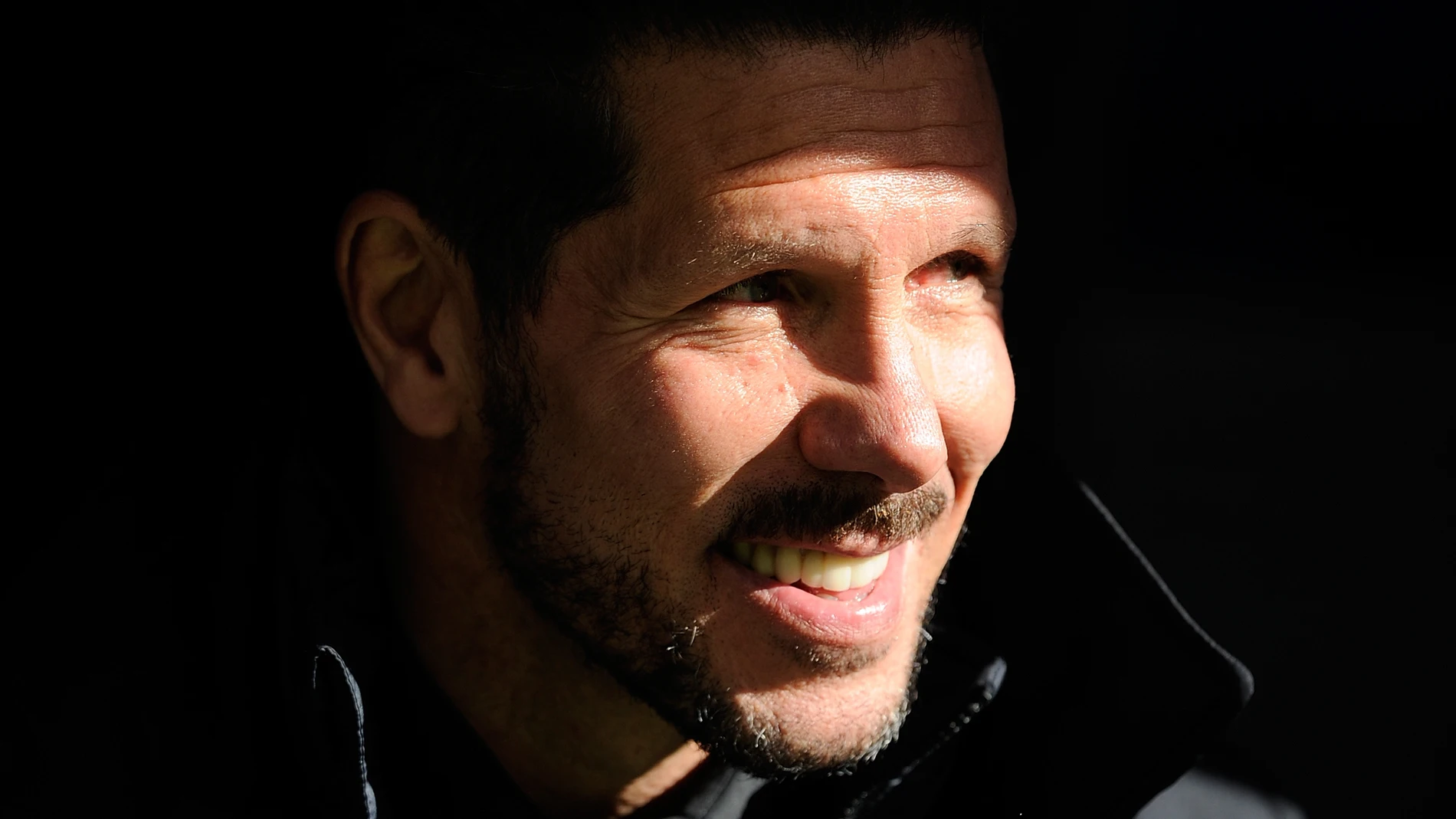 Simeone sonríe con el juego de su equipo Simeone sonríe con el juego de su equipo