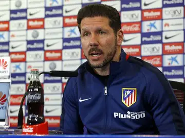 Simeone, en rueda de prensa Simeone, en rueda de prensa