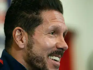 Simeone, en rueda de prensa Simeone, en rueda de prensa