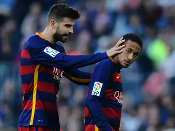 Piqué y Neymar, en un partido del Barcelona Piqué y Neymar, en un partido del Barcelona