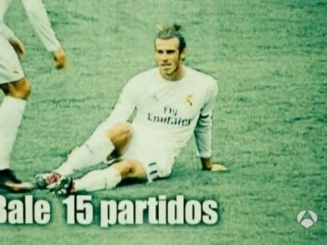Bale, el jugador con más partidos lesionado