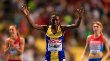 La atleta etíope nacionalizada sueca, Abeba Aregawi