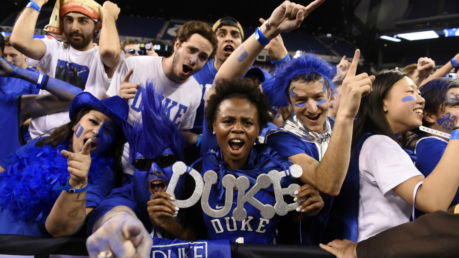 Aficionados de la universidad de Duke, durante la Final Four de 2015