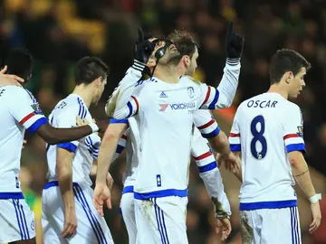 Diego Costa celebra su gol ante el Norwich Diego Costa celebra su gol ante el Norwich