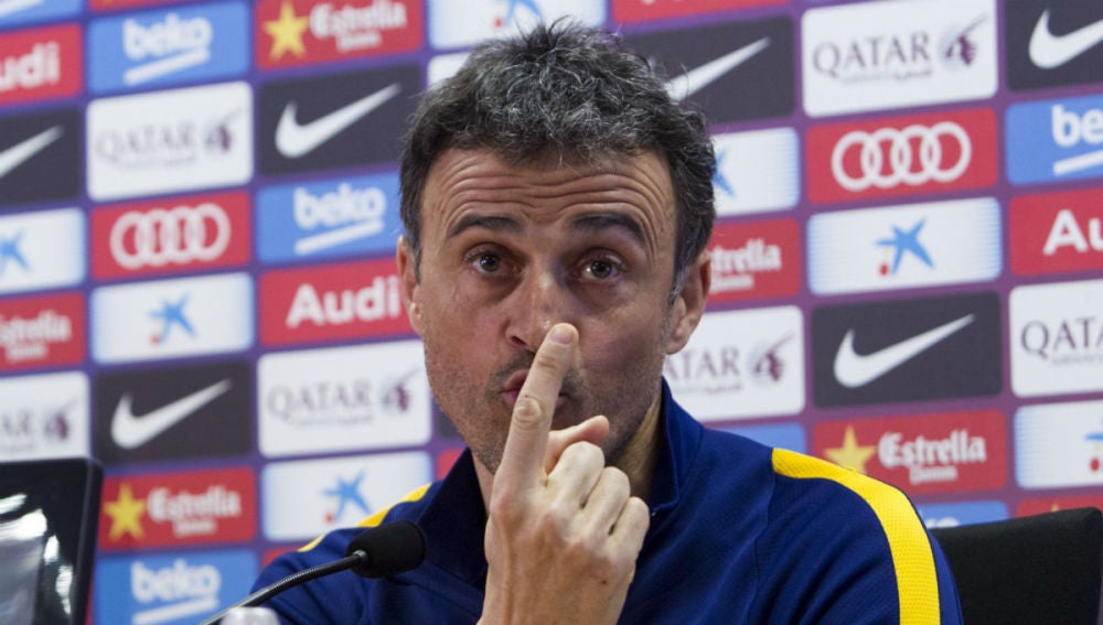 Luis Enrique, en rueda de prensa