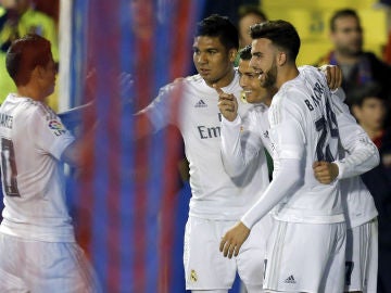 Cristiano celebra su gol ante el Levante